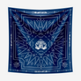 Cymbal of Happiness Blue Bandana with White print