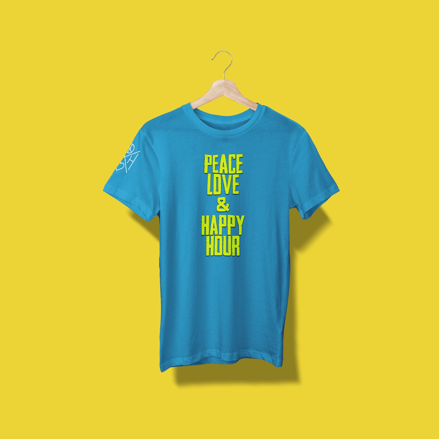 Good Vibes T-Shirt – Peace Love and Happy Hour