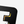 Rounded edges of Peace Love & Happy Hour black rectangle sticker